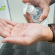 Herbal hand disinfectant spray